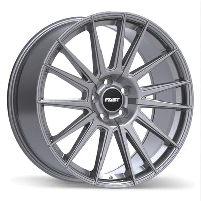 Fast Wheels - Tempest - Grey - Titanium - 19" x 8.5", 45 Offset, 5x114.3 (Bolt pattern), 70.6mm HUB