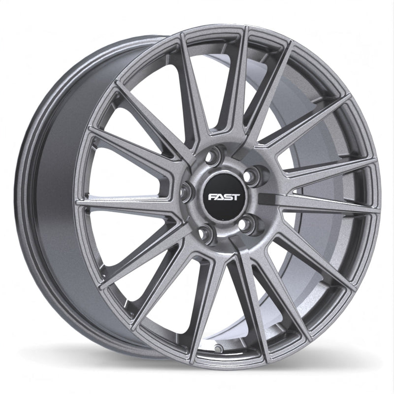 Fast Wheels - Tempest - Grey - Titanium - 16" x 6.5", 45 Offset, 5x114.3 (Bolt pattern), 67.1mm HUB