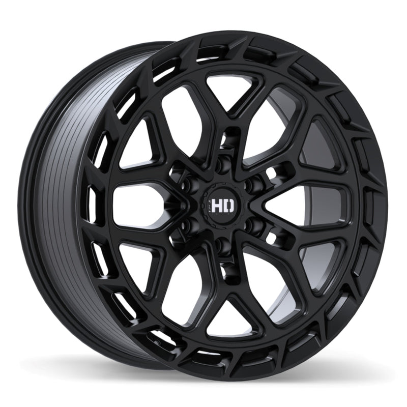 Fast HD - Phantom - Black - Satin Black - 22" x 9.5", 20 Offset, 6x139.7 (Bolt pattern), 95.10mm HUB