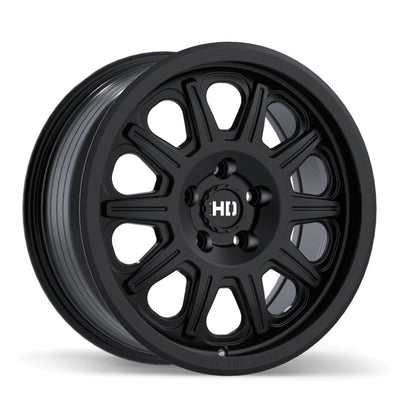 Fast HD - Fury - Black - Satin Black - 17" x 7.5", 35 Offset, 5x114.3 (Bolt pattern), 72.60mm HUB