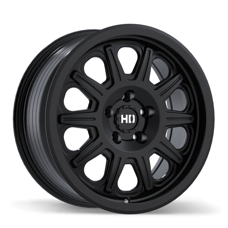 Fast HD - Fury - Black - Satin Black - 17" x 7.5", 35 Offset, 5x114.3 (Bolt pattern), 72.60mm HUB