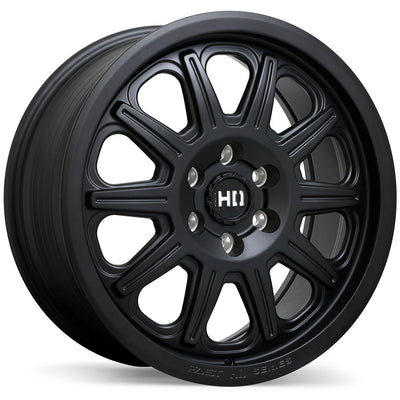 Fast HD - Fury - Black - Satin Black - 18" x 8", 50 Offset, 6x120 (Bolt pattern), 67.10mm HUB