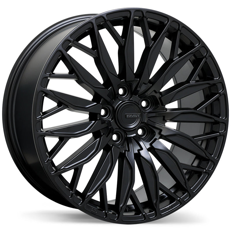 Fast Wheels - Onyx - Black - Satin Black - 19" x 8.5", 40 Offset, 5x114.3 (Bolt pattern), 64.10mm HUB