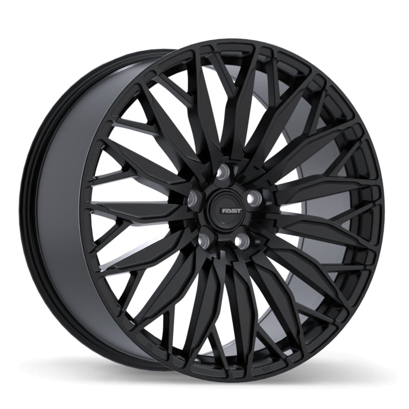 Fast Wheels - Onyx - Black - Satin Black - 21" x 9.5", 45 Offset, 5x127 (Bolt pattern), 71.50mm HUB