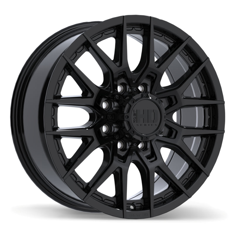 Fast HD - Noctura - Black - Gloss Black - 20" x 8.5", 40 Offset, 8x170 (Bolt Pattern), 125.1mm HUB