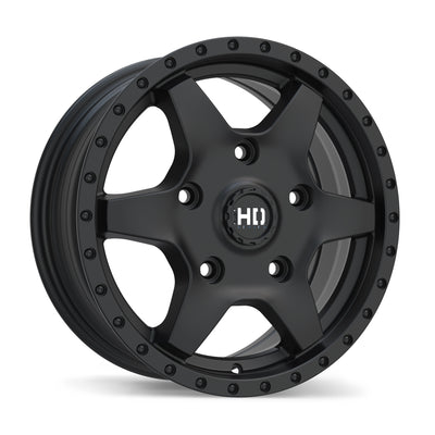 Fast HD - Stax - Black - Satin Black - 16" x 6.5", 60 Offset, 5x160 (Bolt Pattern), 65.1mm HUB