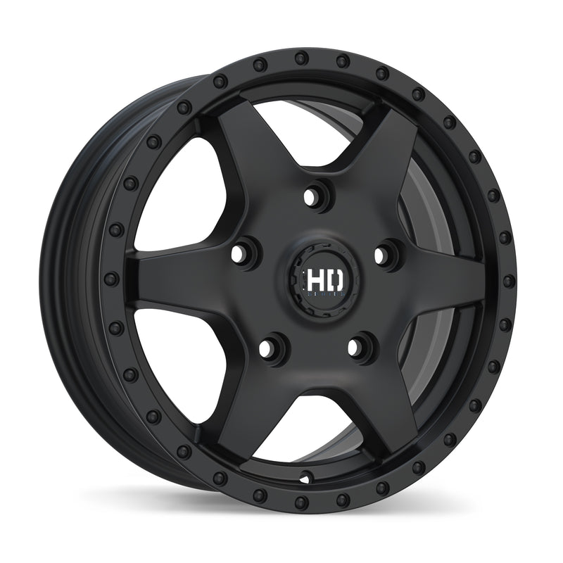 Fast HD - Stax - Black - Satin Black - 16" x 6.5", 60 Offset, 5x160 (Bolt Pattern), 65.1mm HUB
