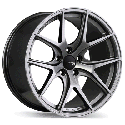 Fast Wheels - FC04 - Grey - Titanium - 18" x 10", 45 Offset, 5x114.3 (Bolt pattern), 72.60mm HUB