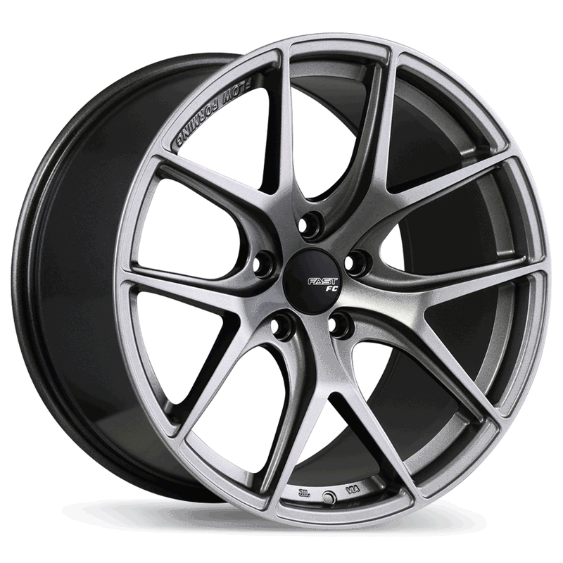 Fast Wheels - FC04 - Grey - Titanium - 18" x 10", 45 Offset, 5x114.3 (Bolt pattern), 72.60mm HUB