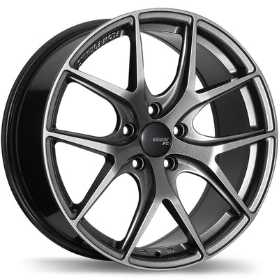Fast Wheels - FC04 - Grey - Titanium - 17" x 8", 35 Offset, 5x114.3 (Bolt pattern), 72.60mm HUB