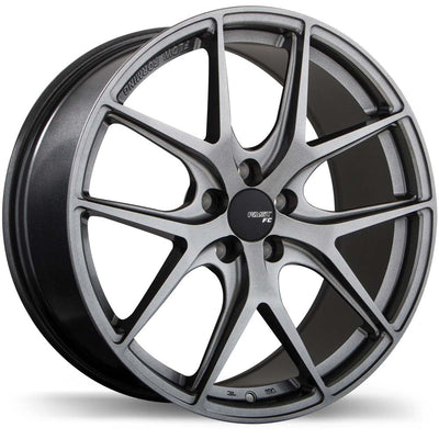 Fast Wheels - FC04 - Grey - Titanium - 17" x 8", 35 Offset, 5x114.3 (Bolt pattern), 72.60mm HUB