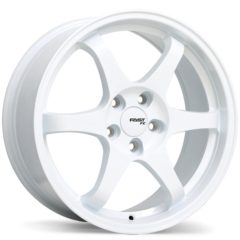 Fast Wheels - FC09 - White - Gloss White - 18" x 8", 45 Offset, 5x105 (Bolt pattern), 72.60mm HUB