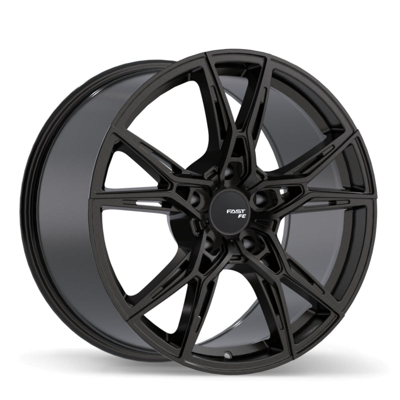 Fast Wheels - FC10 - Black - Gloss Black Anthracite - 19" x 10.5", 45 Offset, 5x120 (Bolt pattern), 66.60mm HUB