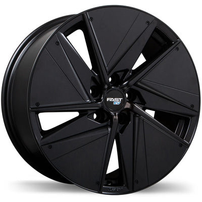 Fast Wheels - EV01(+) - Black - Satin Black - 19" x 8.5", 40 Offset, 5x114.3 (Bolt pattern), 67.1mm HUB