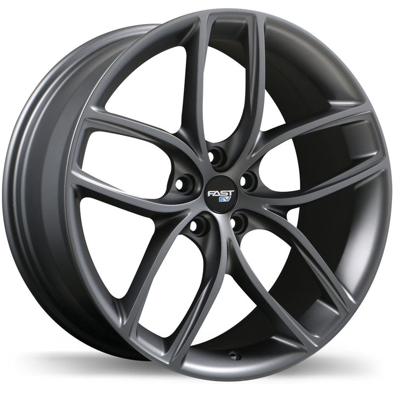 Fast Wheels - EV04 - Grey - Space Grey - 21" x 10.5", 45 Offset, 5x120 (Bolt pattern), 64.1mm HUB
