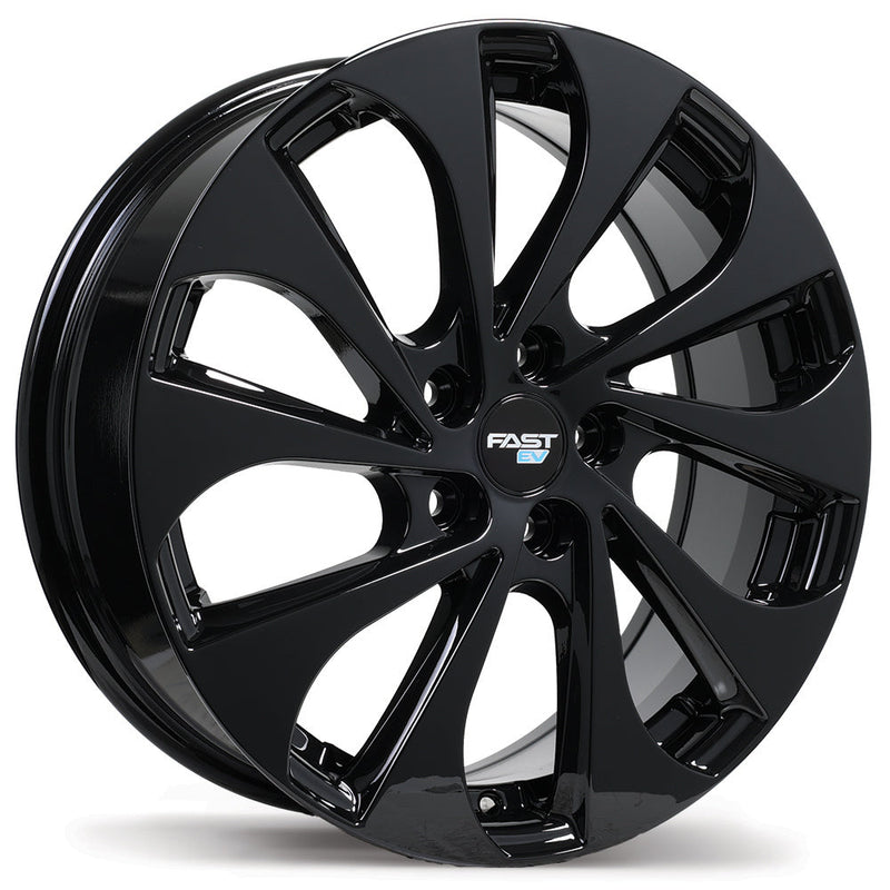 Fast Wheels - EV05 - Black - Gloss Black - 18" x 7.5", 35 Offset, 5x114.3 (Bolt pattern), 66.1mm HUB