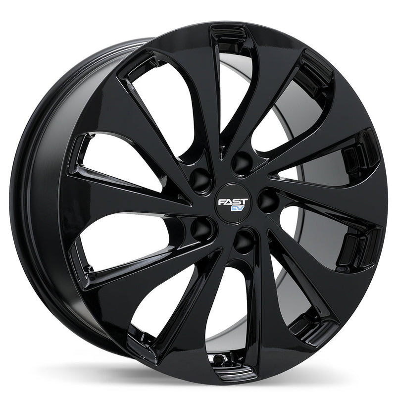 Fast Wheels - EV05 - Black - Gloss Black - 18" x 7.5", 45 Offset, 5x114.3 (Bolt pattern), 66.1mm HUB