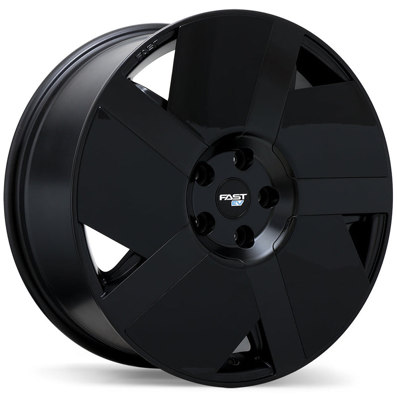 Fast Wheels - EV06 - Black - Satin Black - 19" x 8", 50 Offset, 5x114.3 (Bolt pattern), 67.1mm HUB