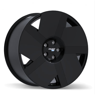 Fast Wheels - EV06 - Black - Satin Black - 20" x 9.5", 45 Offset, 5x114.3 (Bolt pattern), 70.1mm HUB