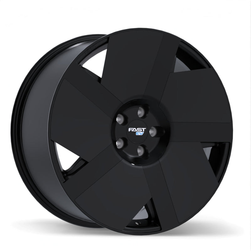 Fast Wheels - EV06 - Black - Satin Black - 21" x 9", 30 Offset, 5x120 (Bolt pattern), 66.6mm HUB