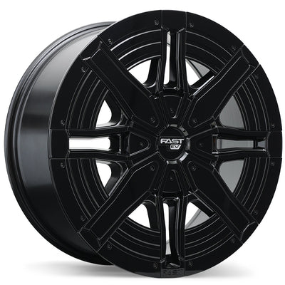 Fast Wheels - EV08 - Black - Gloss Black - 20" x 9", 58 Offset, 6x139.7 (Bolt pattern), 84.2mm HUB
