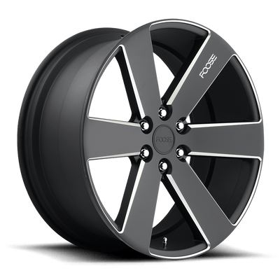 Foose - F158 SWITCH - Black - Matte Black Milled - 20" x 9.5", 30 Offset, 6x139.7 (Bolt pattern), 78.1mm HUB