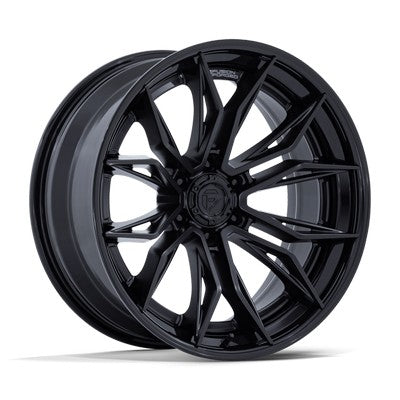 Fuel - FC404 MUTINY - Black - Matte Black W/ Gloss Black Lip - 20" x 10", -18 Offset, 8x170 (Bolt pattern), 125.10mm HUB