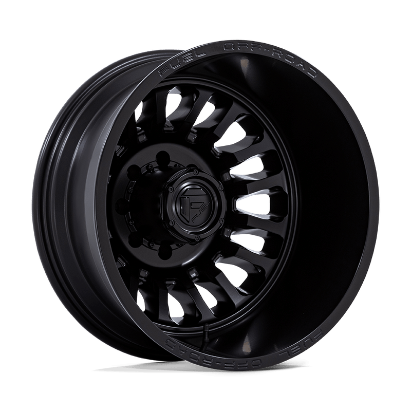 Fuel - D867 ARC DUALLY - Black - Blackout - 22" x 8.25", -201 Offset, 8x210 (Bolt pattern), 154.30mm HUB