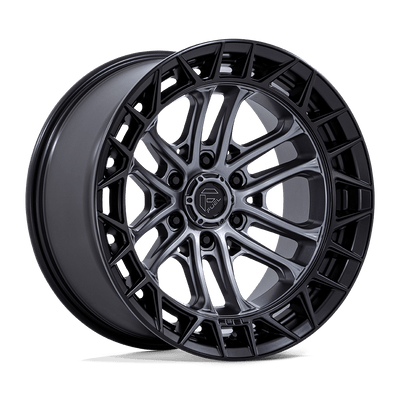 Fuel - FC874 CELSIUS - Gunmetal - Matte Gunmetal with Matte Black Lip - 20" x 9", 1 Offset, 6x139.7 (Bolt pattern), 106.10mm HUB