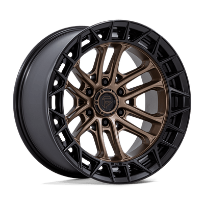 Fuel - FC874 CELSIUS - Bronze - Matte Bronze with Matte Black Lip - 20" x 9", 1 Offset, 6x139.7 (Bolt pattern), 106.10mm HUB