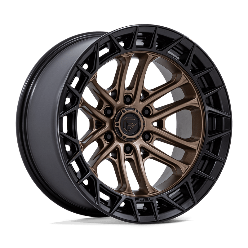 Fuel - FC874 CELSIUS - Bronze - Matte Bronze with Matte Black Lip - 17" x 9", -12 Offset, 6x139.7 (Bolt pattern), 106.10mm HUB