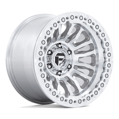 Fuel - FC125 RINCON BEADLOCK - Silver - Cast & Machined - 17" x 9", -38 Offset, 6x139.7 (Bolt pattern), 106.1mm HUB