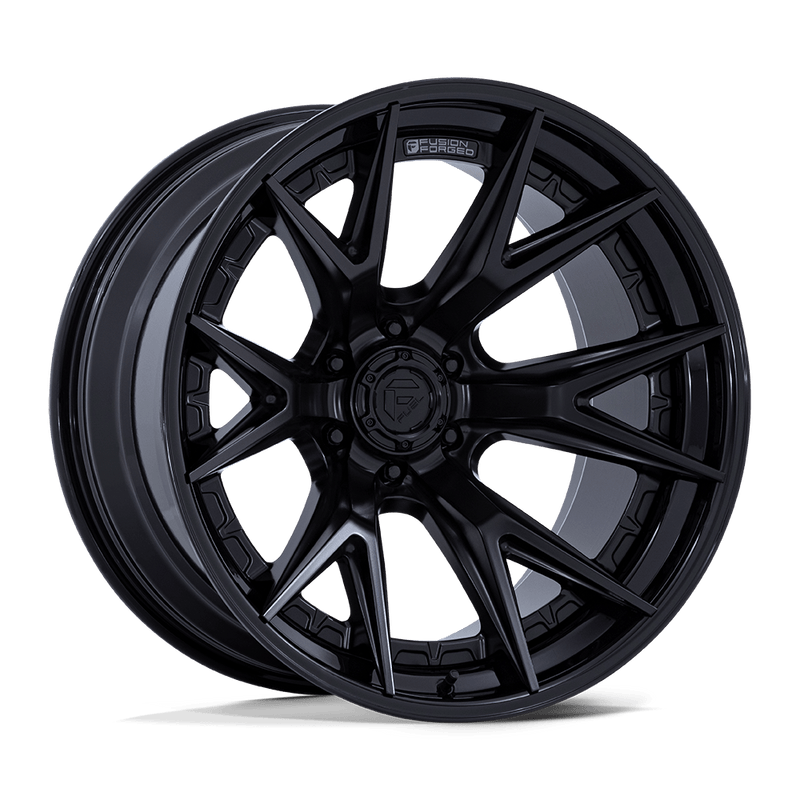 Fuel - FC402 CATALYST - Black - Matte Black with Gloss Black Lip - 20" x 9", 20 Offset, 6x135 (Bolt pattern), 87.10mm HUB