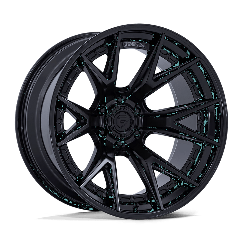 Fuel - FC402 CATALYST - Black - Matte Black W/ Gloss Black Lip - 17" x 9", 1 Offset, 6x135 (Bolt pattern), 87.10mm HUB