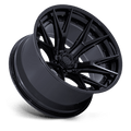 Fuel - FC402 CATALYST - Black - Matte Black W/ Gloss Black Lip - 17" x 9", 1 Offset, 6x135 (Bolt pattern), 87.10mm HUB