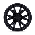 Fuel - FC402 CATALYST - Black - Matte Black W/ Gloss Black Lip - 17" x 9", 1 Offset, 6x135 (Bolt pattern), 87.10mm HUB
