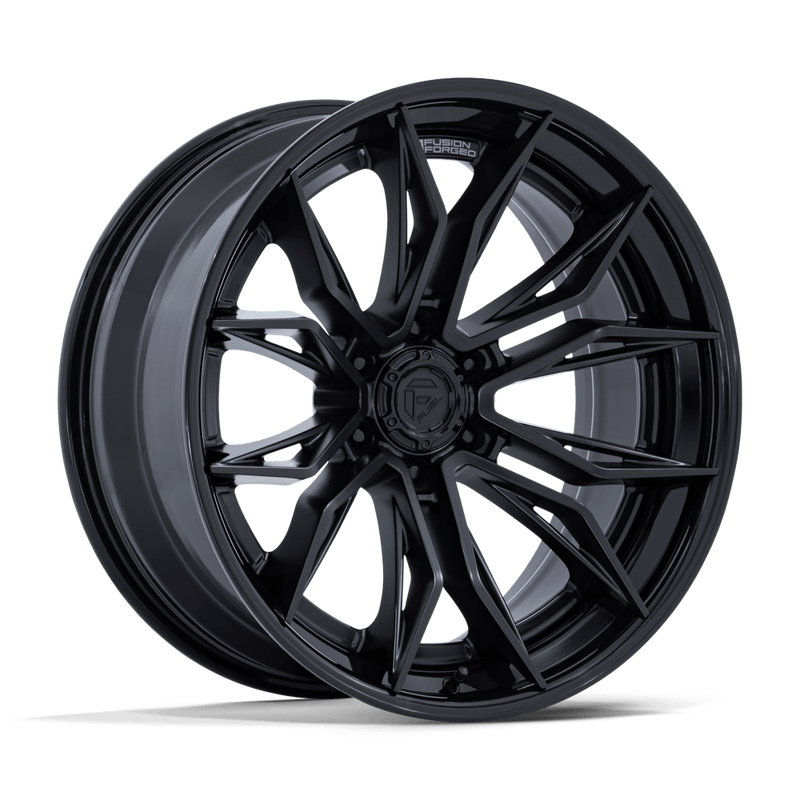 Fuel - MUTINY - Black - Matte Black with Gloss Black Lip - 20" x 10", -18 Offset, 6x135 (Bolt pattern), 87.10mm HUB