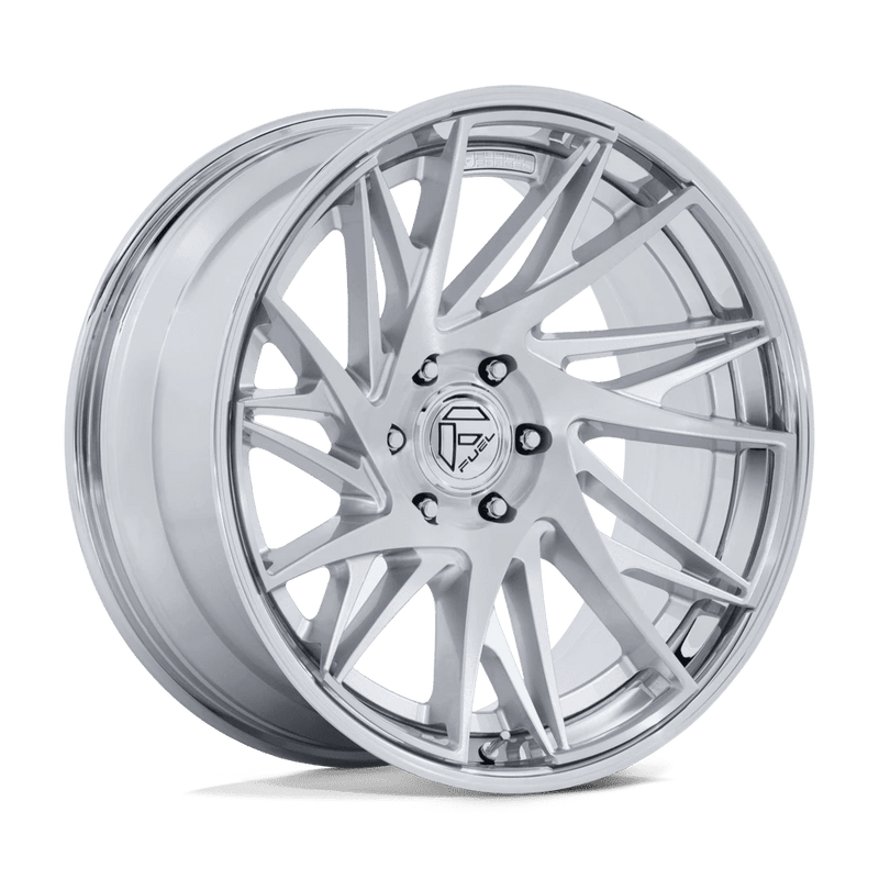 Fuel - FC405 DYNAMO - Silver - Gloss Silver Brushed W/ Chr-Lp - 22" x 10", -18 Offset, 6x139.7 (Bolt pattern), 106.10mm HUB