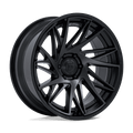 Fuel - FC405 DYNAMO - Black - Matte Black W/ Gloss Black Lip - 20" x 10", -18 Offset, 6x139.7 (Bolt pattern), 106.10mm HUB