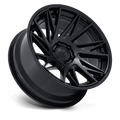 Fuel - FC405 DYNAMO - Black - Matte Black W/ Gloss Black Lip - 20" x 9", 1 Offset, 5x127 (Bolt pattern), 71.50mm HUB