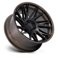 Fuel - FC405 DYNAMO - Black - Matte Black W/ G-Bronze Lip - 20" x 9", 1 Offset, 6x135 (Bolt pattern), 87.10mm HUB
