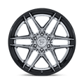 Fuel - FC408 FLIGHT - Chrome - Chrome W/ Gloss Black Lip - 20" x 9", 1 Offset, 6x139.7 (Bolt pattern), 106.10mm HUB