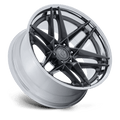 Fuel - FC408 FLIGHT - Gunmetal - Gloss Gunmetal W/ Chrome Lip - 22" x 9.5", 20 Offset, 6x139.7 (Bolt pattern), 106.10mm HUB