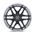Fuel - FC408 FLIGHT - Gunmetal - Gloss Gunmetal W/ Chrome Lip - 20" x 10", -18 Offset, 6x139.7 (Bolt pattern), 106.10mm HUB