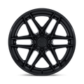 Fuel - FC408 FLIGHT - Black - Matte Black W/ Gloss Black Lip - 20" x 9", 1 Offset, 6x139.7 (Bolt pattern), 106.10mm HUB
