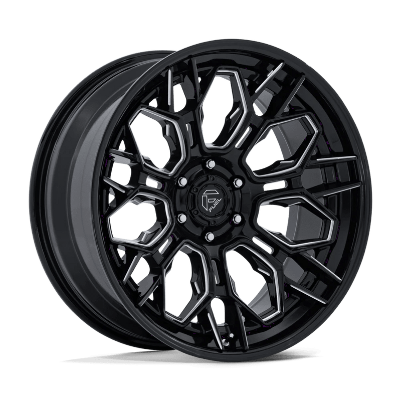 Fuel - FC409 HIVE - Black - Gloss Black Milled - 22" x 9.5", 20 Offset, 6x139.7 (Bolt pattern), 106.10mm HUB