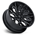 Fuel - FC409 HIVE - Black - Gloss Black Milled - 22" x 10", -18 Offset, 6x139.7 (Bolt pattern), 106.10mm HUB
