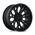 Fuel - FC409 HIVE - Black - Matte Black W/ Gloss Black Lip - 20" x 9", 1 Offset, 6x139.7 (Bolt pattern), 106.10mm HUB