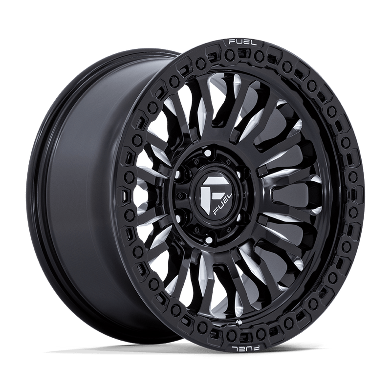 Fuel - FC857 RINCON - Black - Gloss Black Milled - 20" x 9", 1 Offset, 8x165.1 (Bolt pattern), 125.1mm HUB