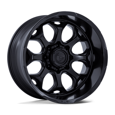 Fuel - FC862 SCEPTER - Black - Blackout - 20" x 10", -18 Offset, 5x127 (Bolt pattern), 71.5mm HUB